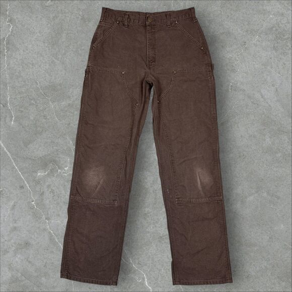 Carhartt B136 DKB Double Knee Faded Duck Canvas Carpenter Pants - 32x31.5 - Picture 1 of 6